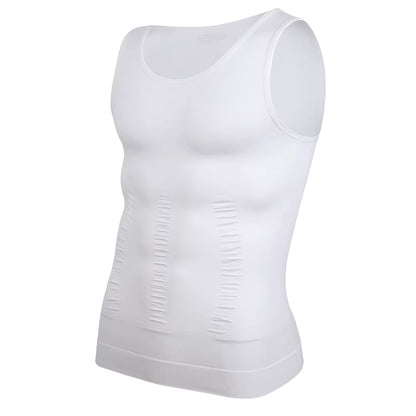 Men Compression Shirt for Body Shaper Slimming Vest Tight Tummy Underwear Tank Top